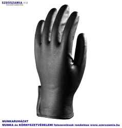Varrás nélküli kötött Nitril kesztyű fekete, méret: 10, KIFUTÓ termék 1 pár