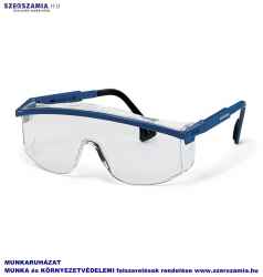 UVEX Astrospec szemüveg, kék keret, víztiszta lencse, 1 darab