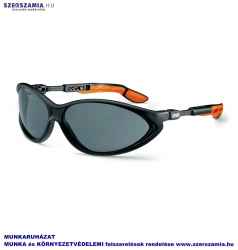 UVEX Cybric szemüveg,fekete/narancs keret, szürke lencse