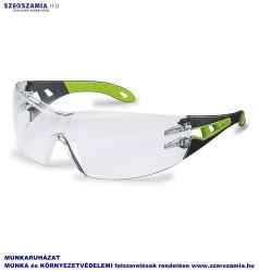 UVEX Pheos szemüveg, fekete/lime szár, víztiszta lencse, 1 darab