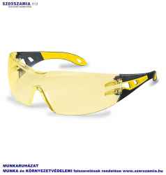 UVEX Pheos szemüveg, fekete/sárga szár, sárga lencse
