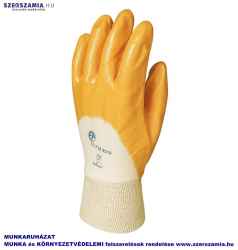 EURODEX Tenyéren mártott sárga Nitril kesztyű, ACTIFRESH, méret: 7, 10pár / csomag