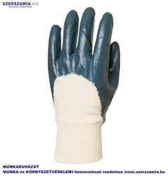 EUROLITE Tenyéren mártott kék Nitril kesztyű, ACTIFRESH, méret: 7, 10pár / csomag