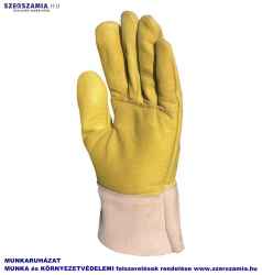 Bőrkesztyű, rezgéscsillapító színmarha, szivacsos tenyér, méret: 11, 1 pár