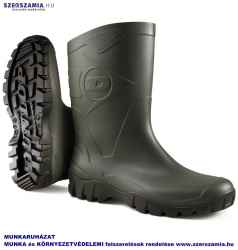 DUNLOP Dee K580011 rövidszárú zöld PVC csizma, méret: 44, 1 pár