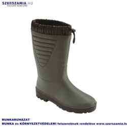 PVC bélelt téli csizma, zöld, 45-ös