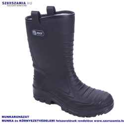 Fekete, téli, bélelt PVC+nitril csizma, 37-es