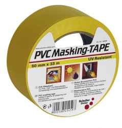 Maszkolószalag, PVC, bordázott, sárga PVC Mask Q 50mmx33m yellow