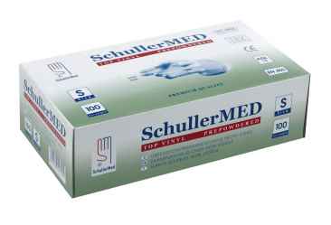 Egyszer használatos vinyl kesztyű, púderezett 100 Medstar Vinyl PP S/7