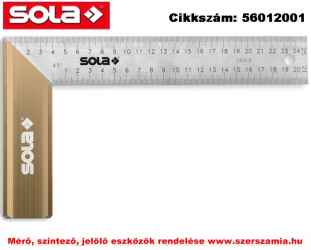 Asztalos derékszög Alu fogantyú SRB 400 rozsdamentes,400x170mm SOLA