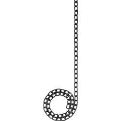 Ovális szemű, sárgaréz lánc krómozot 10m 1,8x13 mm