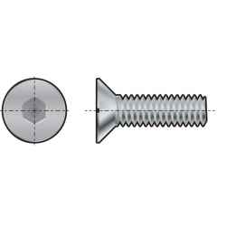 Süllyesztett fejű, belső kulcsnyílású, natúr csavar M3 x 8mm (12.9.) BSEN ISO898/1