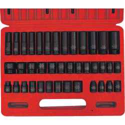 Erősített dugókulcs készlet 3/8col meghajtóval (39 db-os)