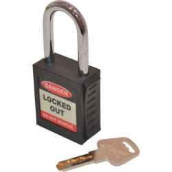 Lakat biztonsági lockout egyedi kulcsokkal 25x38 mm LOK011