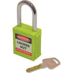 Lakat biztonsági lockout egyedi kulcsokkal 25x38 mm LOK009