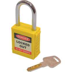 Lakat biztonsági lockout egyedi kulcsokkal 25x38 mm LOK008