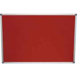 Prezentációs tábla piros 900 x 600mm filc