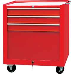 Szerszámszekrény görgős 3 fiókos piros 680 x 435 x 660mm