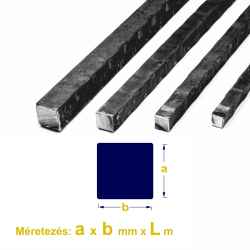 Négyzetacél, S235, 8 x 8mm x 6m 1szál