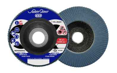 SWATYCOMET PROFESSIONAL INOX lamellás csiszolótányér F27 egyenes 115x22,2 P40Z