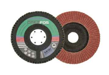 DEERFOS lamellás csiszolótányér F27 egyenes XA167 125x22,2 P80A
