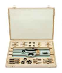 BUCOVICE menetszerszám készlet 33r. WS M3-M12 M1-D fadobozban No.310128