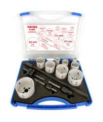 VIKING univerzális körkivágó készlet 9+4r. 19-64 S-200