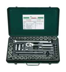 HANS 1/2˝ dugókulcs készlet 46r. 8-32mm + 3/8˝-5/4˝ 4646MA