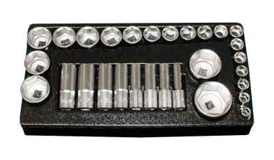 HANS 1/2˝ dugókulcsfej készlet 29r. 10-46mm TT-2 fiókmodul