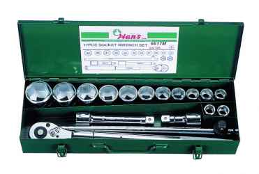 HANS 3/4˝ dugókulcs készlet 17r. 19-50mm 6617M