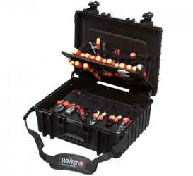 WIHA XL villanyszerelő szerszámkoffer 80r. 9300702/No.40523