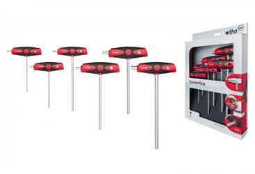 WIHA ComfortGrip T-nyelű imbuszkulcs klt. 6r. SW2,5-8,0 334DSK6/No.26247