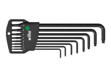 WIHA Classic gömbvégű TORX kulcs készlet 8r. T9-40 SB366BEH8/No.32395