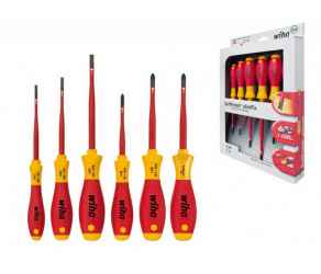WIHA SoftFinish electric slimFix VDE csavarhúzó készlet 6r. SL+PH+SL/PZ 3201K6 01/No.38362