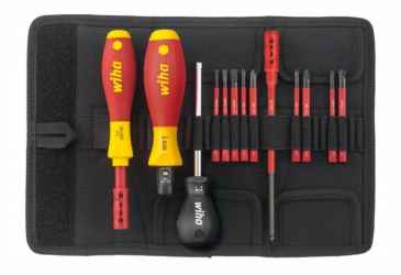 WIHA Slim Selection VDE nyomaték csavarhúzó készlet 13r. SL+PH+PZ 0,8-5,0Nm 2872T13/No.40674