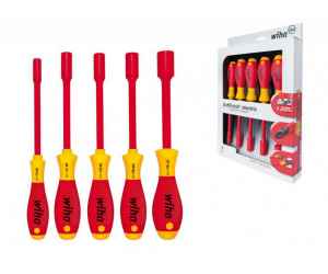 WIHA SoftFinish electric VDE nyeles dugókulcs készlet 5r. 5,5-13 322 K5/No.29466