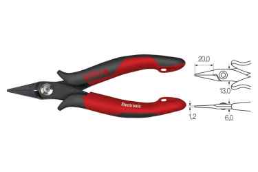 WIHA Electronic műszerész hegyes csőrű lapos fogó 135 Z36003/No.26801