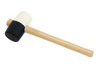 ZO-TOOLS gumikalapács 500g d60 fekete-fehér