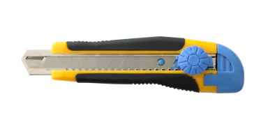 Fémsínes kés törhető pengével 18mm RSX83 gumis, csavaros