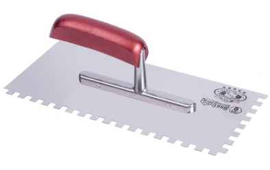 Glettelő fogazott INOX E12 130x280mm Profi