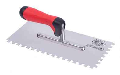 Glettelő fogazott INOX E12 130x280mm ERGO Profi