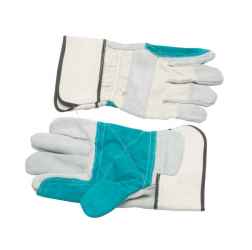 Védőkesztyű marhahasítékból erősített tenyérrel MAGPEI 154 zöld
