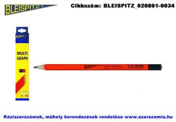 BLEISPITZ Multigraph jelölőceruza 240mm 7B 9db No.0396