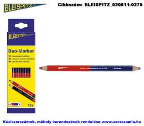 BLEISPITZ Duo-Marker ceruza 175mm piros-kék 12db No.1171