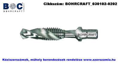 BOHRCRAFT metrikus kombinált gépi menetfúró HSS-G M3xSW1/4 col