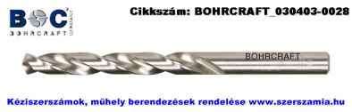 BOHRCRAFT köszörült csigafúró DIN338 HSS-G d1,0x34/12, 10db/csomag