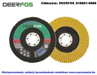 DEERFOS Ceramic lamellás csiszolótányér F29 kúpos PS994 d125x22,2 P80CER CoolCut 10db/csomag