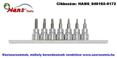 HANS 3/8 col PENTA-STAR bit-dugókulcsfej készlet 7 részes TS10-TS40 360255-7