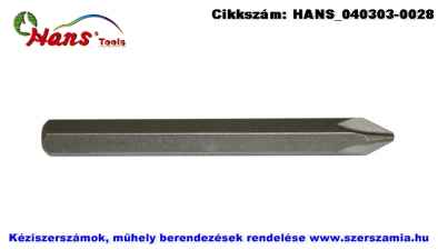 HANS 5/16 col Phillips bit hegy S2 PH3x80 022-8PH3 6db/csomag