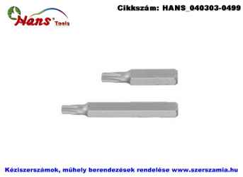 HANS 10mm TORX bit hegy S2 T20x30 043-3T20, 5db/csomag